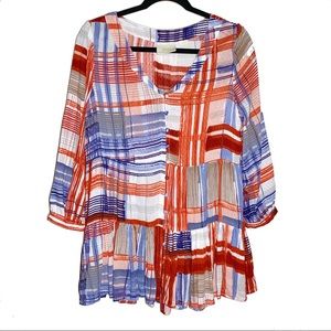 Anthropologie Maeve Peplum Swing Top Size Small